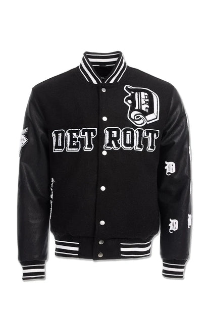 JORDAN CRAIG Varsity Jacket - 91653 - BLACK