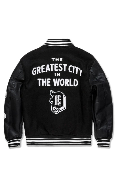 JORDAN CRAIG Varsity Jacket - 91653 - BLACK
