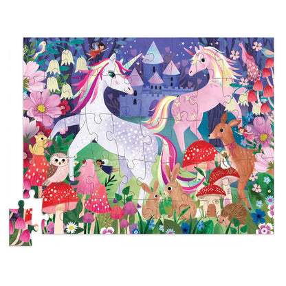 Crocodile Creek Flat House Puzzle 50 pc - Unicorn Castle