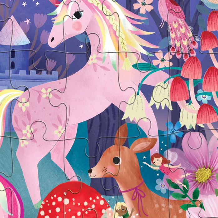 Crocodile Creek Flat House Puzzle 50 pc - Unicorn Castle