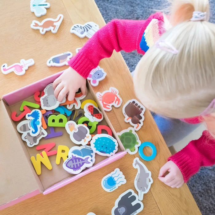 Curious Columbus Animals & Letters Magnetic Set