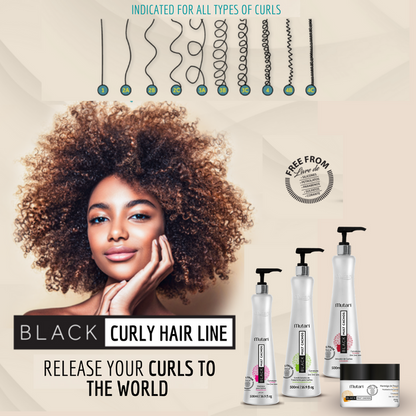 Curly hair line / Pequi Butter - Curly Styler - 250g / 8.8oz - Natural looking curls with no frizz. Contains solar filter and thermal protection.