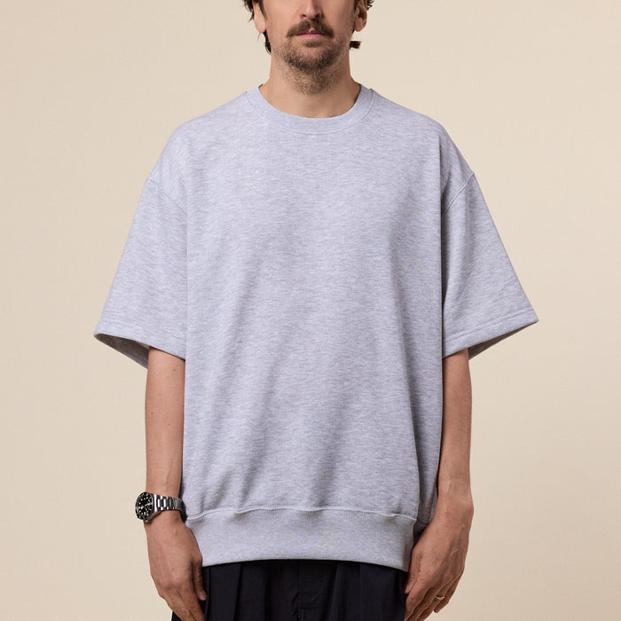 DAIWA Pier 39 - Tech Sweat Crew Short Sleeve Sweatshirt - Grey