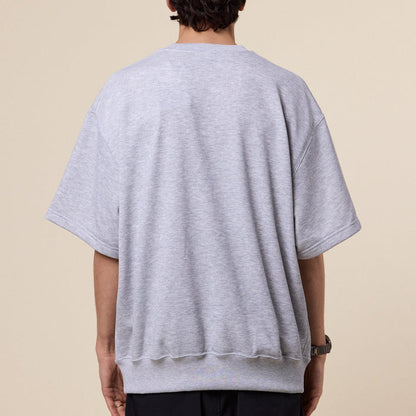 DAIWA Pier 39 - Tech Sweat Crew Short Sleeve Sweatshirt - Grey
