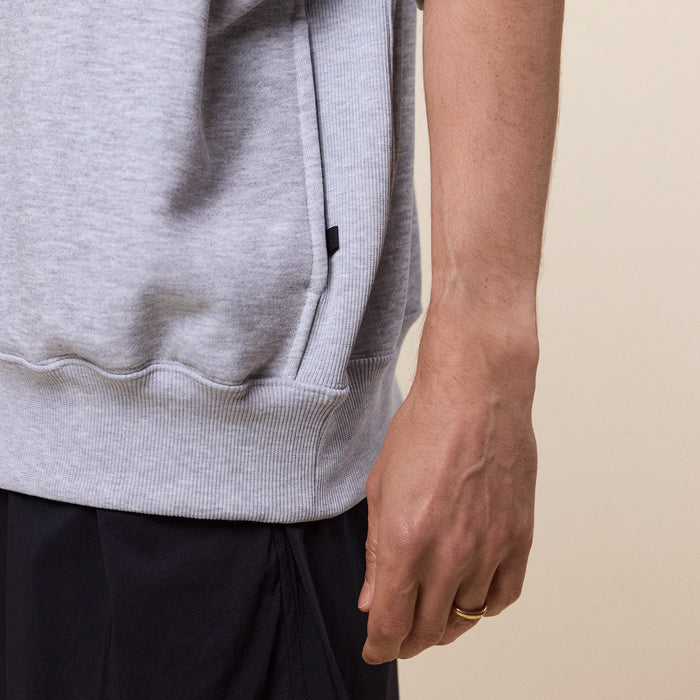 DAIWA Pier 39 - Tech Sweat Crew Short Sleeve Sweatshirt - Grey