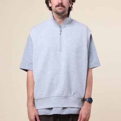 DAIWA Pier 39 - Tech Sweat Zip Vest Pullover - Heather Grey