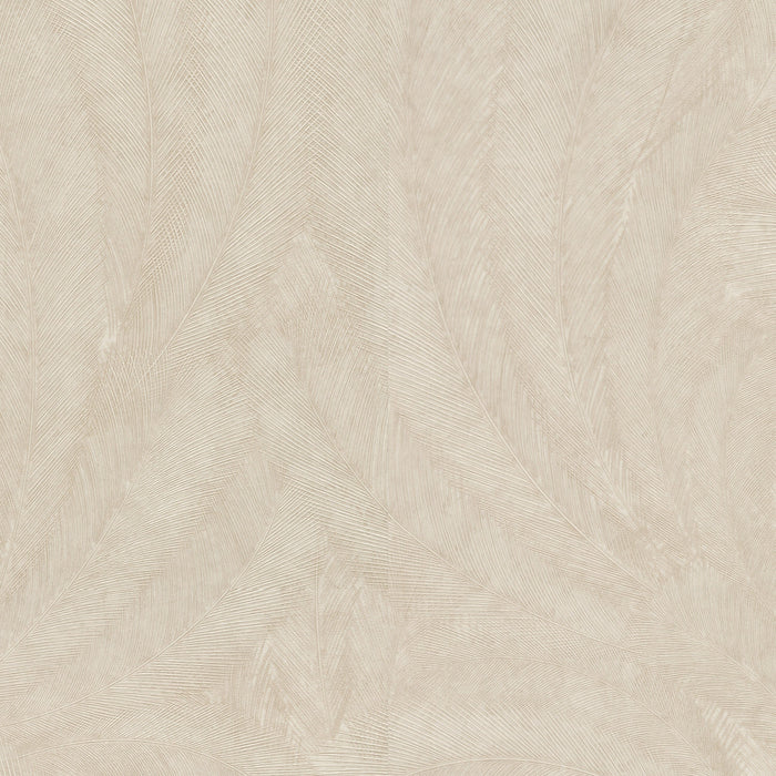 Darcy Cream Feathers Metallic Patterned Wallpaper Home Improvement