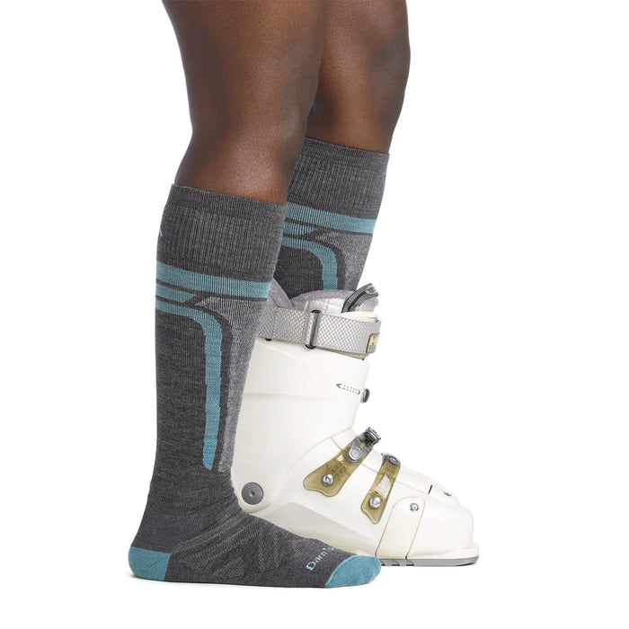 Darn Tough Socks Women's  Edge Over The Calf Midweight Ski/Snowboard Socks