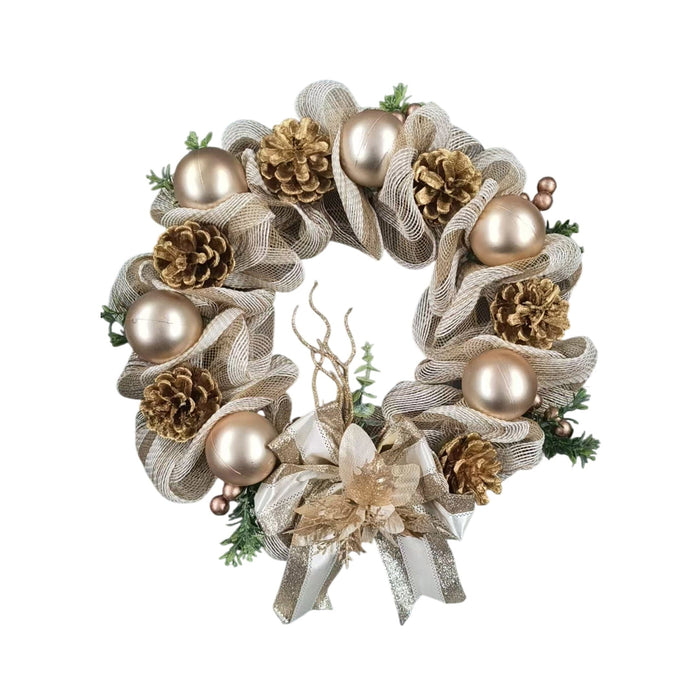 Decorative Neutral Festive Wreath Accessories