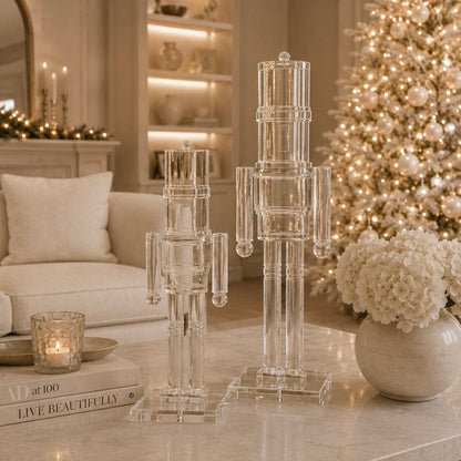Decorative Perspex Nutcracker Ornament - Set of 2 Accessories