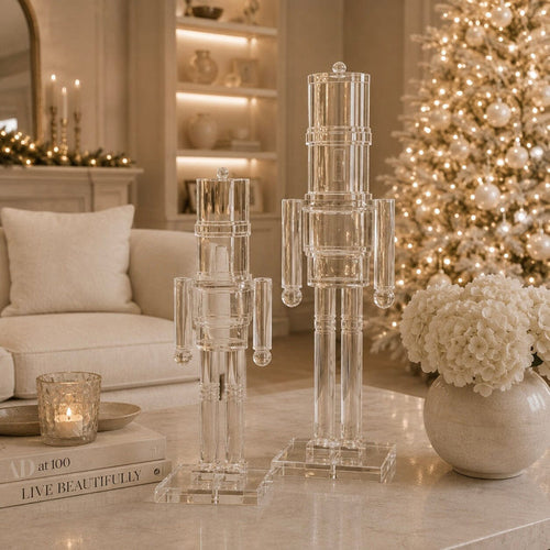 Decorative Perspex Nutcracker Ornament - Set of 2 Accessories