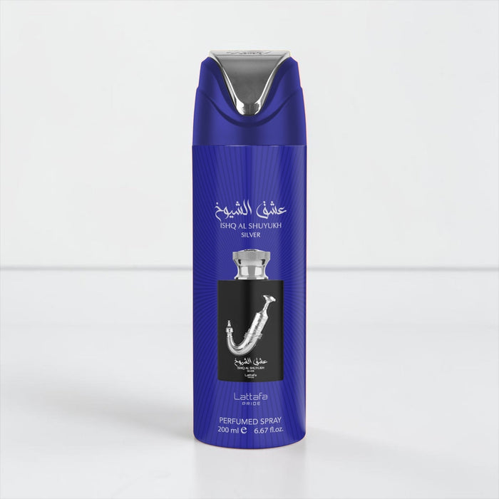 Deo Ishq Al Shuyukh Silver 200ml ديو عشق الشيوخ سيلفر - Princess Cosmetics Qatar