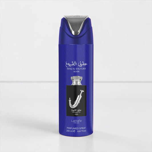 Deo Ishq Al Shuyukh Silver 200ml ديو عشق الشيوخ سيلفر - Princess Cosmetics Qatar