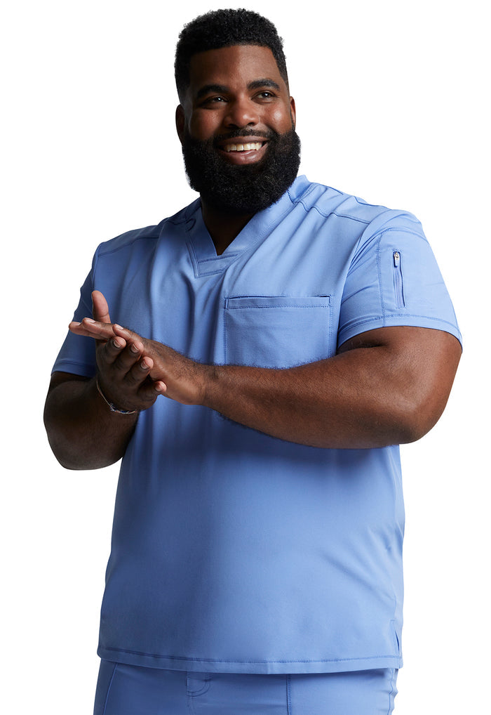 Dickies Dynamix Mens 1-Pocket Tuck In V-Neck Scrub Top