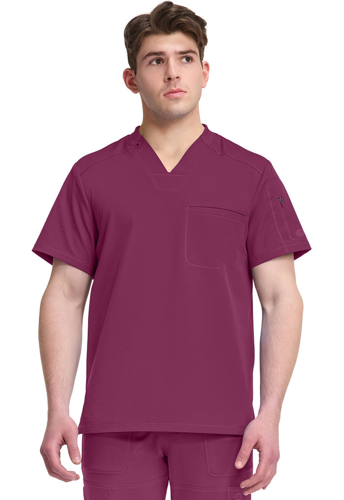 Dickies Dynamix Mens 1-Pocket Tuck In V-Neck Scrub Top