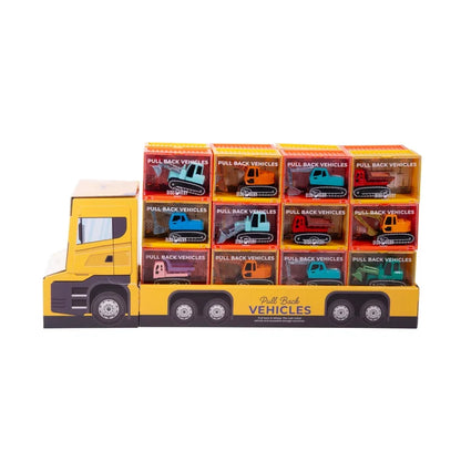 Discovery Zone Pull Back Construction Vehicles - Assorted