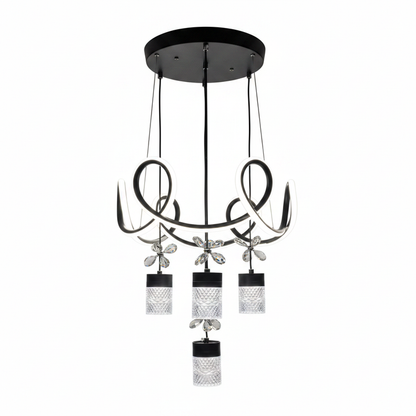 DL-0041 modern LED chandelier - clean white background render