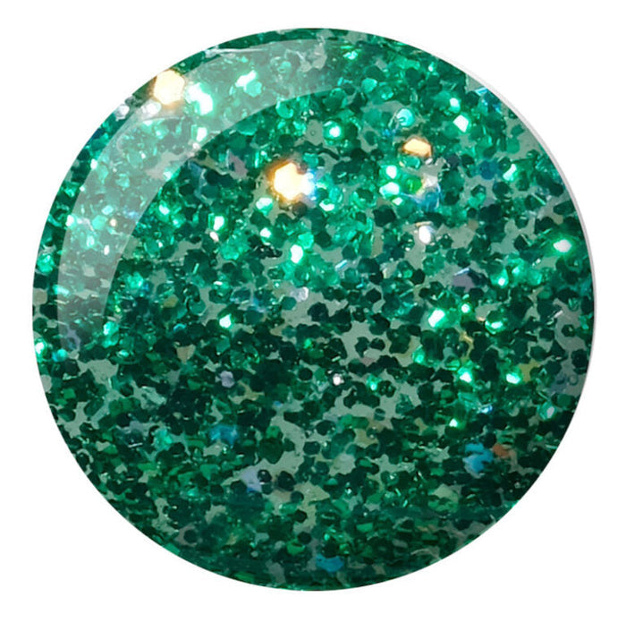 DND Polish Duo Super Glitter - Green Aura 908