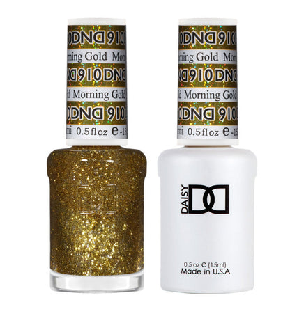 DND Polish Duo Super Glitter - Morning Gold 910