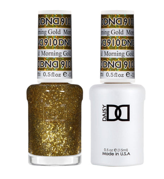 DND Polish Duo Super Glitter - Morning Gold 910