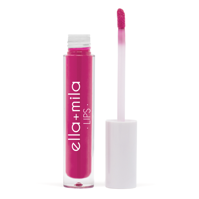 Dream Up magenta pink liquid lipstick tube with applicator wand – ella+mila Lips