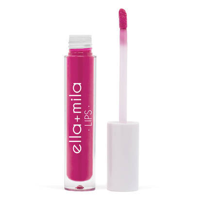 Dream Up magenta pink liquid lipstick tube with applicator wand – ella+mila Lips