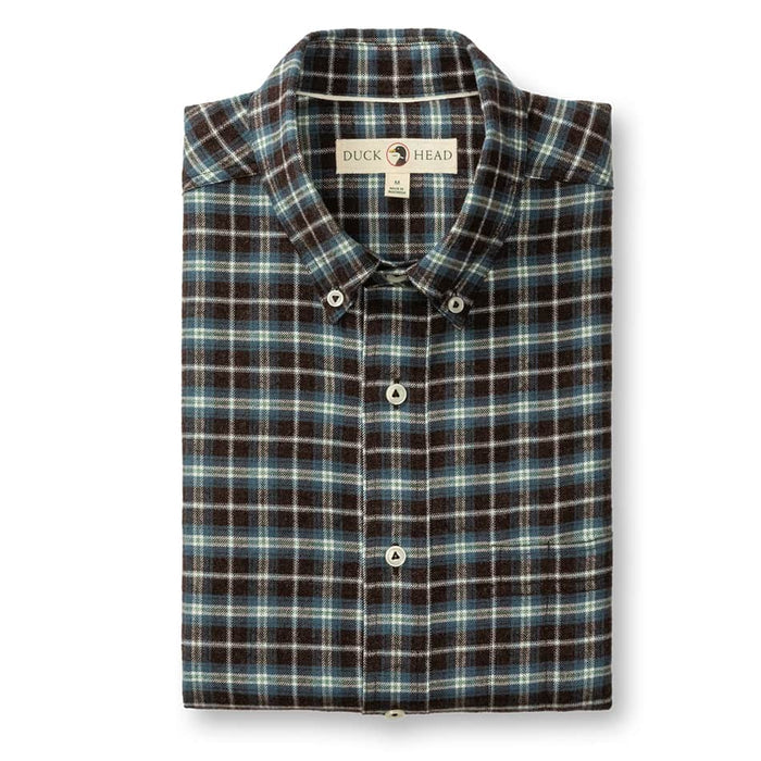 Duck Head Men's Long Sleeve Cotton Flannel Sport Shirt - Calvin Plaid