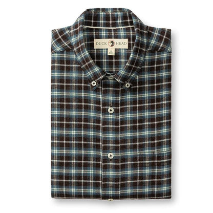 Duck Head Men's Long Sleeve Cotton Flannel Sport Shirt - Calvin Plaid