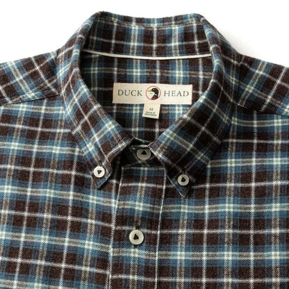 Duck Head Men's Long Sleeve Cotton Flannel Sport Shirt - Calvin Plaid