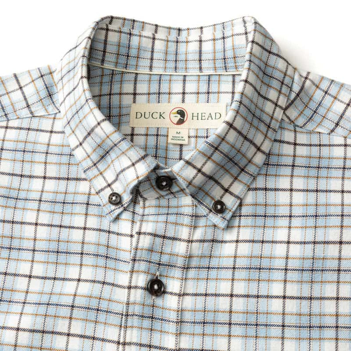 Duck Head Men's Long Sleeve Cotton Flannel Sport Shirt - Layne Plaid