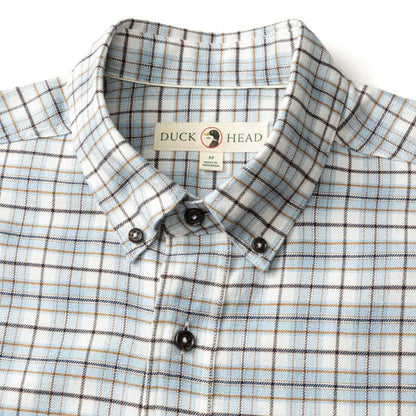 Duck Head Men's Long Sleeve Cotton Flannel Sport Shirt - Layne Plaid