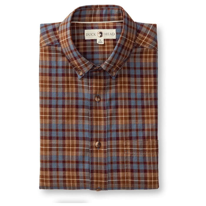 Duck Head Men's Long Sleeve Cotton Wool Sport Shirt - Houser Plaid