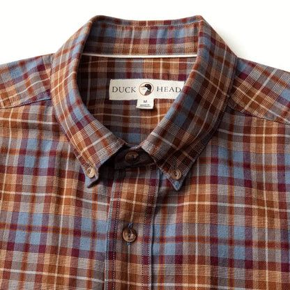 Duck Head Men's Long Sleeve Cotton Wool Sport Shirt - Houser Plaid