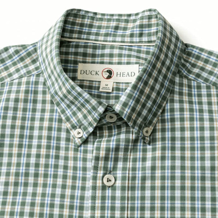 Duck Head Men's Long Sleeve Performance Poplin Sport Shirt - Fallon Plaid