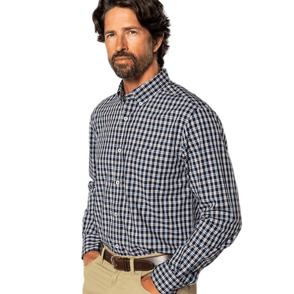 Duck Head Men's Long Sleeve Poplin Shirt - Moseley Plaid