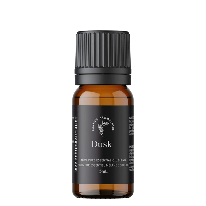 Bottle of Earth's Aromatique Dusk Essential Oil Blend 5mL