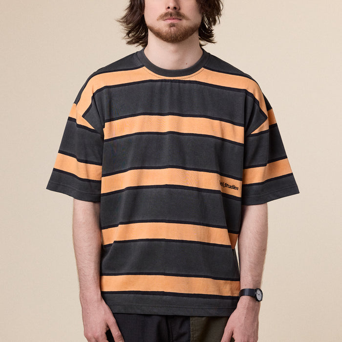 Earth\Studies - MS-114 Mission Control Stripe Tee - Magma Block Print