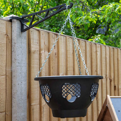 Easy Fill Hanging Basket in Black