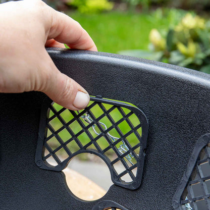 Easy Fill Hanging Basket in Black