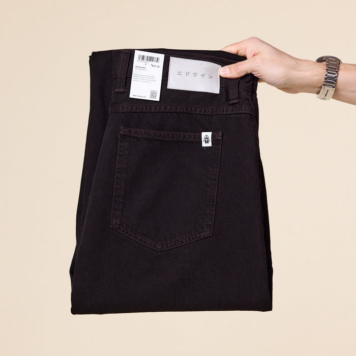 Edwin Jeans - Matrix Wide Pant - Black Coffee Bean Overdyed