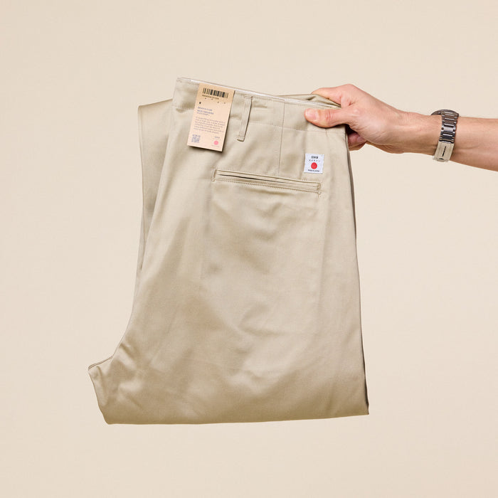 Edwin Jeans - Wide Chino Trousers - Khaki