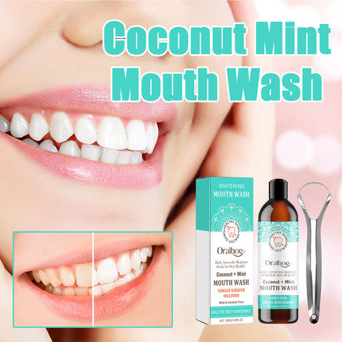 EELHOE Coconut Mint Mouthwash – Teeth Whitening & Fresh Breath EELHOE COSMETICS