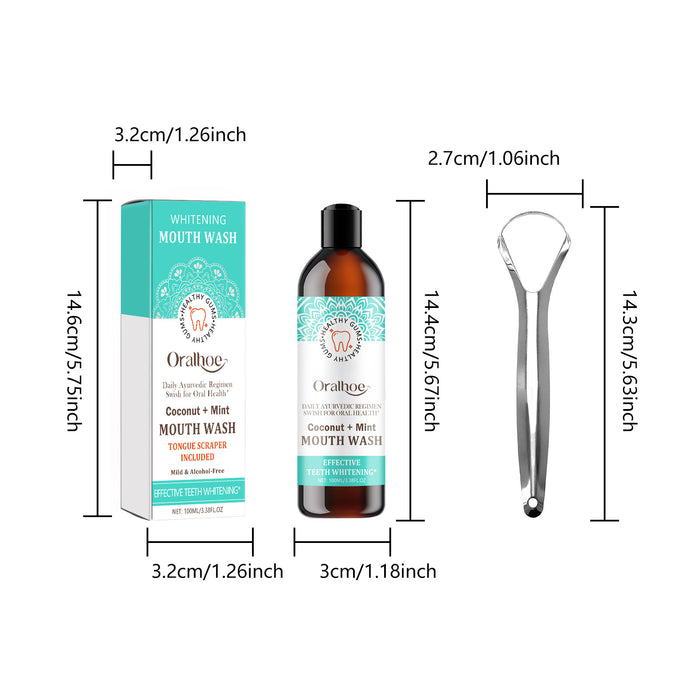 EELHOE Coconut Mint Mouthwash – Teeth Whitening & Fresh Breath EELHOE COSMETICS
