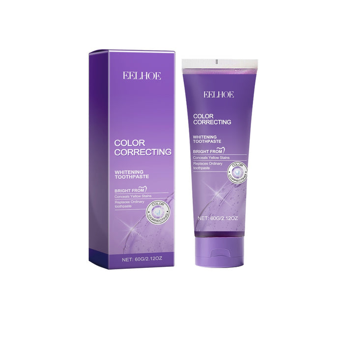 EELHOE Purple Whitening Toothpaste with xylitol 60G EELHOE COSMETICS
