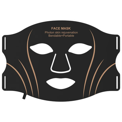 Led Light Mask Black Gold