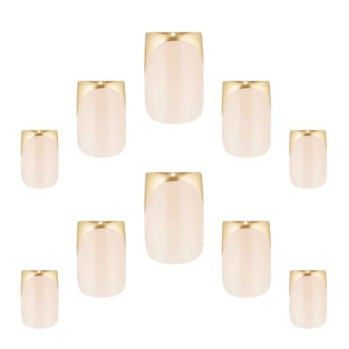Elegant Touch Nails French 186 Gold Chrome
