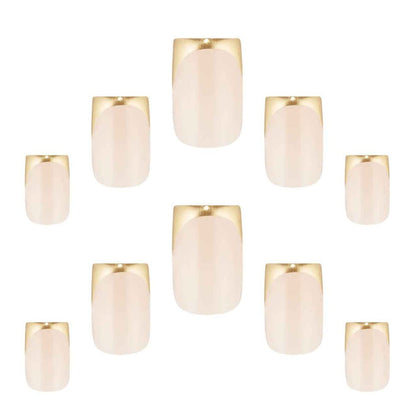 Elegant Touch Nails French 186 Gold Chrome