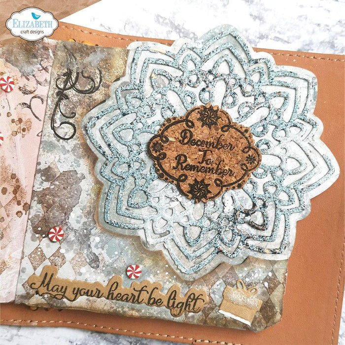 Elizabeth Craft - Metal Die - Ice Doily. Elizabeth Craft dies will give an added touch to any paper project and are compatible with most die-cutting machines. Largest Die Size: 4" x 4" (10.2 x 10.2 cm) - 2 Dies. Available at Embellish Away located in Bowmanville Ontario Canada. Example by Els.