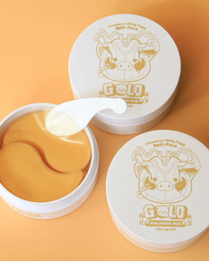 ELIZAVECCA Hell-Pore Gold Hyaluronic Acid Eye Patch شرائح العين بمستخلص الذهب والهيالرونيك اسد