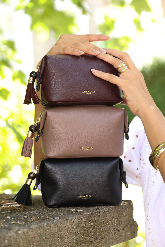 Elletra Black Cherry Mini Wash Bag